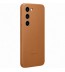 Husa Leather Cover pentru Samsung Galaxy S23, Camel